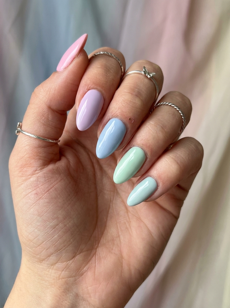 Pastel Mix Y2K Nails als Y2K Nails Inspiration 2026